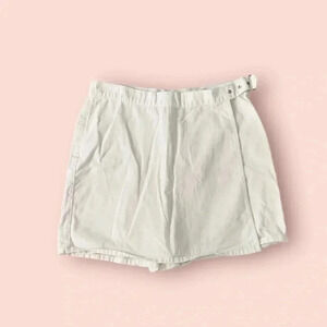 White jeanology skort